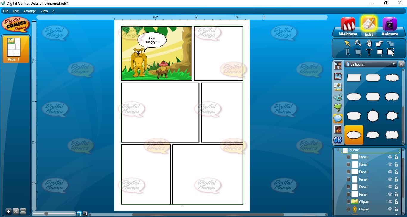 Create and animate your own comic strips!