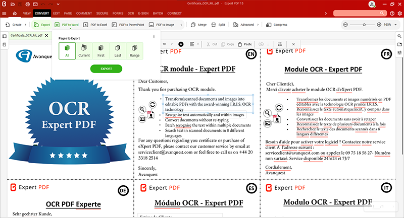 The professional tool to create, convert and edit your PDF Files